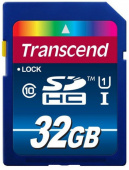 Карта памяти Transcend SDHC Premium 400X Class 10 UHS-I U1 (60/10MB/s) 32GB - фото